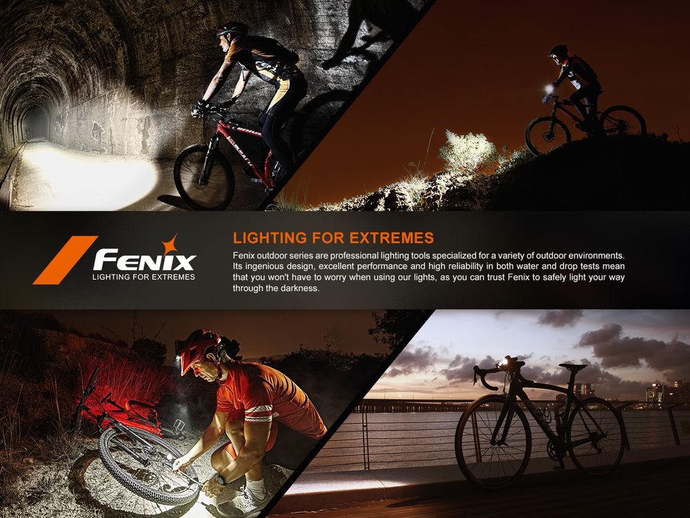 Fenix BC15R 400lm 78m Lampu Sepeda Rechargeable Bike Light