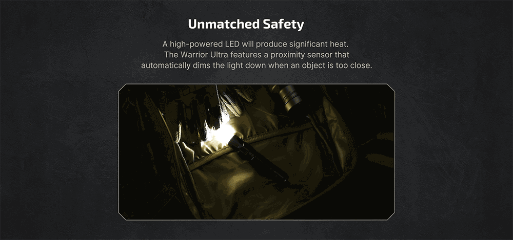 Olight Warrior Ultra Olive Green 2500lm 320m Rechargeable Tactical Flashlight Senter LED OAL <p data-pm-slice="1 1 []">Olight Warrior Ultra menonjol dengan konstruksibodi berbahan O-aluminium premium, memastikan daya tahan dan ketahanan aus yang luar biasa. Dengan keluaran output 2500 lumens yang mengesankan dan 26000 candelas dalam mode Turbo, senter ini menerangi jarak hingga 320 meter.Ditenagai oleh baterai lithium-ion 21700 berkapasitas tinggi 5000mAh, menawarkan masa pakai yang luar biasa hingga 55 hari dalam mode Moonlight. Didesain untuk penggunaan taktis, senter ini dilengkapi bezel bergerigi untuk pertahanan diri, sakelar besar yang ramah sarung tangan untuk pengoperasian yang mudah, dan sakelar ekor bertekstur untuk pegangan yang aman dan nyaman. Sensor kedekatan bawaan secara otomatis meredupkan cahaya saat dekat dengan objek, mencegah panas berlebih atau kerusakan.Baik untuk misi taktis maupun petualangan luar ruangan, Olight Warrior Ultra memberikan kekuatan, daya tahan, dan desain intuitif yang tak tertandingi untuk memenuhi ekspektasi.</p>
