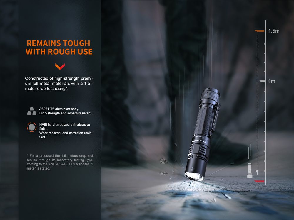 Fenix PD36R Pro 2800lm 380m Rechargeable Flashlight Senter LED Bundle Fenix MINI-LITE <b>Special offer bundle package Fenix PD36R Pro dengan Fenix MINI-LITE</b> Senter Fenix PD36R Pro adalah senter isi ulang berkinerja tinggi yang pasti akan mengejutkan anda. Dilengkapi dengan LED Luminus SFT70, senter ini menawarkan performa luar biasa dengan menghasilkan hingga 2800 lumens dan jarak jangkau 380 meter, semuanya dengan baterai 5000 mAh yang disertakan. Baterai berkapasitas tinggi ini dapat diisi ulang dengan mudah melalui port USB-C pada senter. Pengoperasian senter LED yang kuat ini sangat mudah dengan sakelar ekor ganda untuk nyala/mati sesaat, kemampuan untuk mengganti lima mode penerangan, dan aktivasi strobe instan. Selain itu, anda selalu dapat melihat status daya baterai dengan indikator level baterai eksternal. Daya dan waktu operasional yang terkandung dalam senter ini tidak tertandingi untuk ukurannya yang dapat digenggam. Dengan peringkat IP68, senter ini tahan debu dan air, menjadikannya alat penerangan serbaguna yang sempurna bagi mereka yang membutuhkan kecerahan maksimum dan waktu operasional yang lama.
