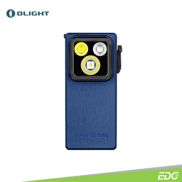 Olight Oclip Ultra Navy Blue 530lm Rechargeable Senter Mini LED Flashlight OAL Floodlight + Spotlight + UV LED