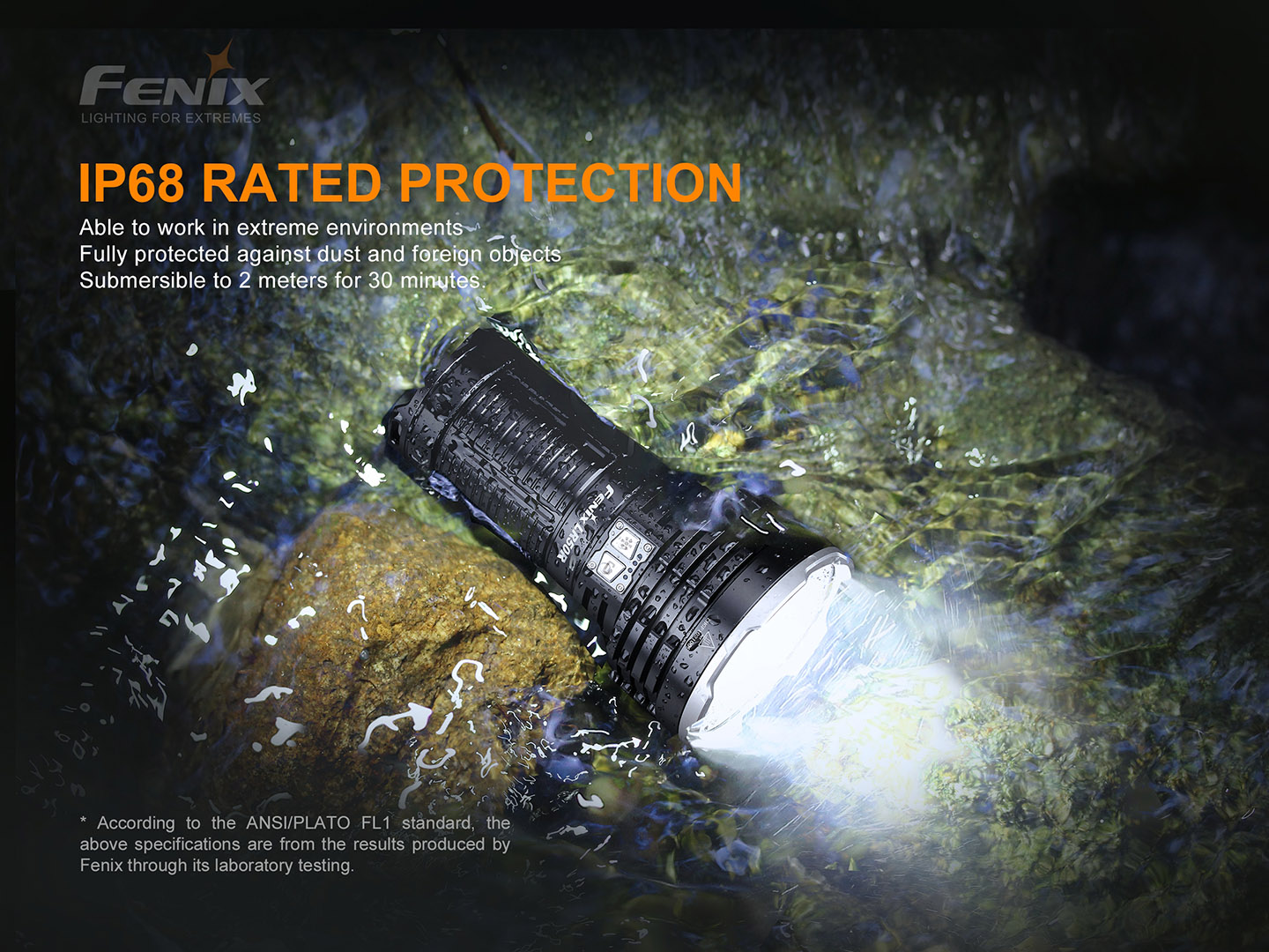 Fenix LR50R 12000lm 950m Flashlight Searchlight Rechargeable Fenix ​​LR50R adalah senter super terang yang dibuat untuk aktivitas menjelajah dan search & rescue. Senter Fenix ​​LR50R memancarkan output yang benar-benar luar biasa sebesar 12000 lumens. Dengan visibilitas sinar hingga 950 meter, dapat digunakan untuk menemukan objek apa pun dalam kegelapan. Sakelar samping baja tahan karat ganda memungkinkan anda dengan cepat mengaktifkan dan mengakses enam tingkat kecerahan umum dan mode fungsional, termasuk instan turbo, strobe, dan SOS. Dengan port pengisi daya USB Type-C yang disertakan, anda dapat mengisi daya Fenix ​​LR50R dengan cepat dalam hitungan jam, atau menggunakan fungsi discharge untuk mengisi daya perangkat anda yang lain Fungsi brightness downshifting sensor dirancang untuk menghindari suhu tinggi pada pencahayaan jarak dekat. Pemilihan mode yang mudah, untuk mudah beradaptasi dengan lingkungan anda, senter ini adalah alat yang sempurna untuk menjelajah, dan misi search & rescue.