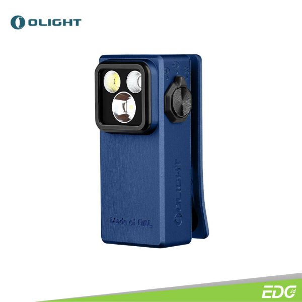 Olight Oclip Ultra Navy Blue 530lm Rechargeable Senter Mini LED Flashlight OAL Floodlight + Spotlight + UV LED - Image 3