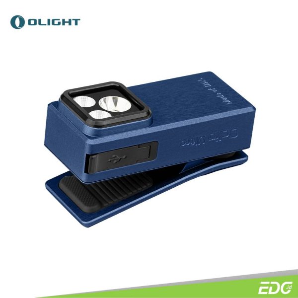 Olight Oclip Ultra Navy Blue 530lm Rechargeable Senter Mini LED Flashlight OAL Floodlight + Spotlight + UV LED - Image 6