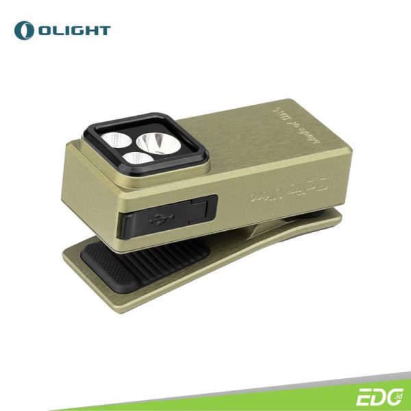 Olight Oclip Ultra Olive Green 530lm Rechargeable Senter Mini LED Flashlight OAL Floodlight + Spotlight + UV LED - Image 6