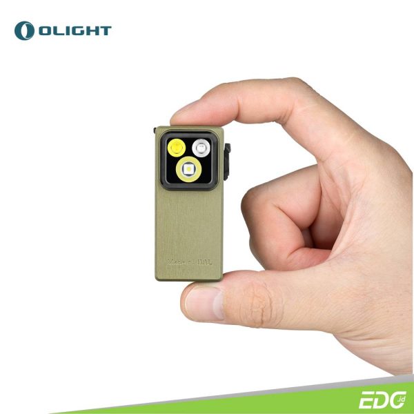 Olight Oclip Ultra Olive Green 530lm Rechargeable Senter Mini LED Flashlight OAL Floodlight + Spotlight + UV LED - Image 7