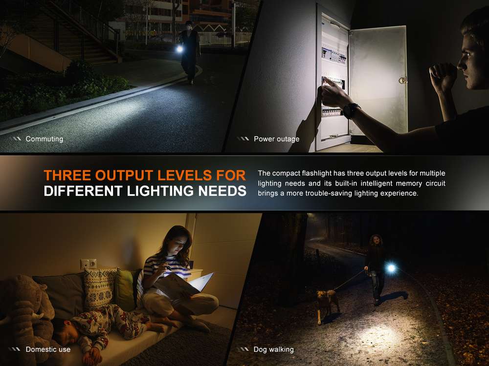Fenix E12 V3.0 200lm 78m Flashlight Senter Mini LED Fenix ​​E12 V3.0 adalah senter EDC portabel yang ringan. Ditenagai oleh satu baterai AA, senter ini memiliki output maksimum 200 lumens dan dapat memancarkan sinar hingga 78 meter, untuk memenuhi kebutuhan pencahayaan anda. Daya baterai tidak akan dikonsumsi dalam status siaga / standby, yang menyediakan daya yang cukup untuk setiap penggunaan. Pocket clip dua arah dan ekor magnetis memungkinkan penggunaan yang nyaman dan bebas genggam. Fitur tambahan mencakup kemampuan tail standing dan perlindungan berperingkat IP68. Baik Anda sedang bekerja atau bepergian, Fenix ​​E12 V3.0 akan selalu ada untuk menerangi aktivitas anda.