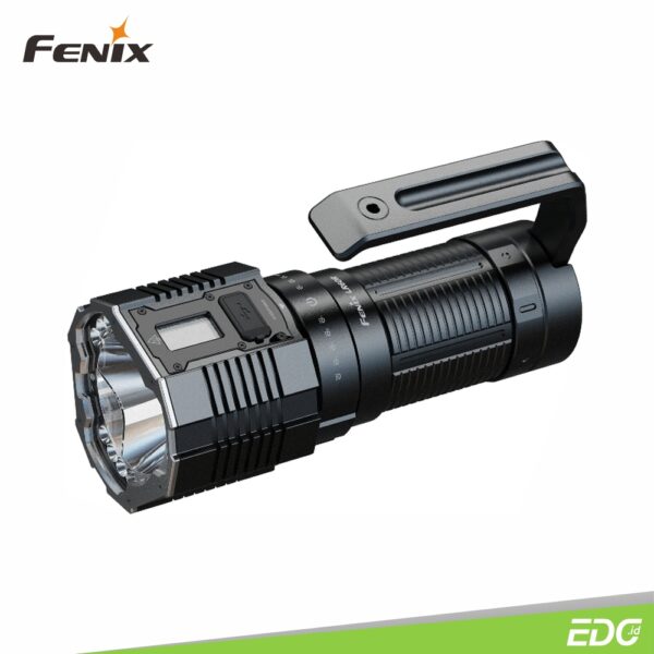 Fenix LR60R 21000lm 1085m Rotary Switch Searchlight Rechargeable Flashlight Senter LED Fenix ​​LR60R adalah senter pencarian / searchlight yang sangat terang. Dilengkapi dengan sakelar putar mekanis / mechanical rotary switching yang intuitif menyediakan aktivasi dan pemilihan mode output dengan cepat. Dilengkapi display layar OLED yang dapat diakses secara instan, memberikan informasi tingkat kecerahan output, sisa waktu pengoperasian, dan sisa baterai. Senter Fenix LR60R yang kuat ini adalah pilihan yang andal untuk aktivitas penjelajahan gua / caving, pengoperasian di luar ruangan, serta pencarian dan penyelamatan / search and rescue.