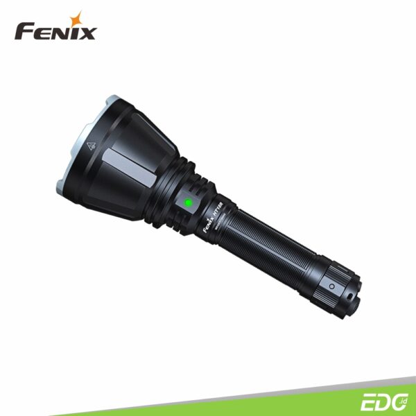 Fenix HT18R 2800lm 1100m Rechargeable Hunting Flashlight Berburu Senter LED Fenix ​​HT18R dirancang khusus untuk penerangan aktivitas berburu. Ditenagai oleh satu baterai berkapasitas besar 5000mAh, senter ini menghasilkan output tembakan sinar jarak jauh hingga 1100 meter dan max output hingga 2800 lumens, memberikan pencahayaan luar biasa dengan jarak yang sangat jauh. Dilengkapi adaptor filter merah dan hijau, yang membantu berbagai kebutuhan pencahayaan dalam aktivitas berburu. Senter ini dilengkapi empat mode output tersedia untuk memberi Anda beragam pilihan. Perlindungan berperingkat IP68 memungkinkan senter berfungsi dengan baik, baik dalam kondisi cuaca buruk. Fitur tambahannya termasuk saklar ekor taktis (tail switch) dan port pengisian daya USB Type-C bawaan. Dengan semua kelebihan ini, Fenix HT18R ini pasti akan menjadi pilihan sangat tepat dalam pencahayaan jarak jauh seperti berburu dan pencarian (search and rescue).