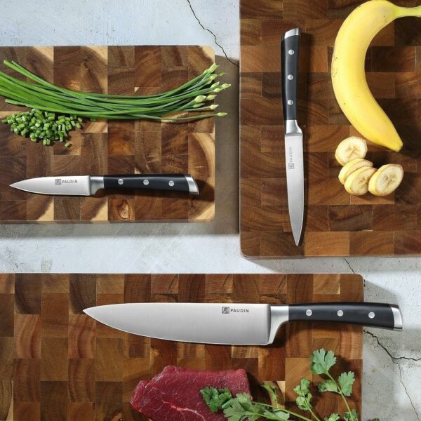 edc.id pisau dapur paudin kitchen knife 5 in 1 knife block set