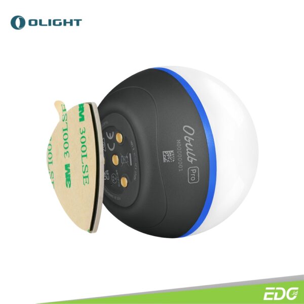 Olight Obulb Pro Black 240lm Lampu Lentera Camping LED Rechargeable Note: Kabel charger Olight MCC 1A tidak termasuk Olight Obulb Pro is a magnetic light orb featuring 7 light modes and app control. With a 2.56-inch diameter, it is bigger and more functional than the Obulb and Obulb MC, but still compact enough to carry by hand or in a backpack. It provides warm white light, red/green/blue light, red flash, fade between 7 colors, cycle between 7 colors. By pressing the soft rubber-coated button, you can easily select a suitable mode for illumination, ambient light or decoration. With the magnetic bottom, it can be conveniently attached around your house when paired with the adhesive metal badge. The built-in 1650mAh battery is rechargeable via the USB magnetic charging cable, ensuring up to 84 hours of runtime. This high-quality light orb also boasts 1.5m impact resistance and IPX7 waterproof rating. The Obulb Pro is the first Olight device that supports the Olight app. When connected to a smartphone via Bluetooth, mode, brightness level, and color can be changed with the app and the remaining power and runtime can be monitored. Even better, the app can turn them on/off in groups and share QR code to others to control the Obulb Pro together with you. More useful and interesting functions will be added to the app in the future. With app control enabled, the Obulb Pro marks our new start in smart home lighting.