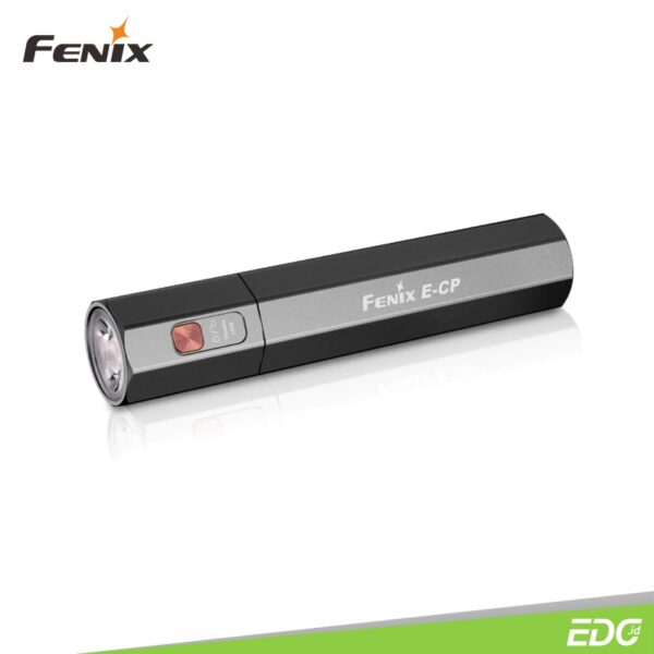 Fenix E-CP 1600lm 222m Jet Black Rechargeable Powerbank Flashlight Senter LED Fenix ​​​​E-CP adalah senter high output dengan fitur power bank, yang mampu menghasilkan output hingga 1600 lumens,  dengan jarak pencahayaan hingga 222 meter. Baterai berkapasitas tinggi 5000mAh built-in dapat bertahan hingga 504 jam. Senter inovatif ini mendefinisikan keserbagunaan yang maksimum, dapat digunakan sebagai senter sehari-hari atau power bank. Dilengkapi dengan antarmuka USB-A dan USB Type-C, mendukung pengisian cepat 18W yang efisien, baik untuk mengisi daya senter itu sendiri atau untuk mengisi daya perangkat digital eksternal seperti ponsel. Bodi senter terbuat dari aluminium yang kuat, dengan peringkat tahan debu dan tahan air IP68, Fenix E-CP adalah pilihan terbaik untuk penggunaan sehari-hari, aktivitas di luar ruangan, maupun hadiah untuk keluarga dan teman anda.