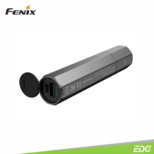 Fenix E-CP 1600lm 222m Jet Black Rechargeable Powerbank Flashlight Senter LED Fenix ​​​​E-CP adalah senter high output dengan fitur power bank, yang mampu menghasilkan output hingga 1600 lumens,  dengan jarak pencahayaan hingga 222 meter. Baterai berkapasitas tinggi 5000mAh built-in dapat bertahan hingga 504 jam. Senter inovatif ini mendefinisikan keserbagunaan yang maksimum, dapat digunakan sebagai senter sehari-hari atau power bank. Dilengkapi dengan antarmuka USB-A dan USB Type-C, mendukung pengisian cepat 18W yang efisien, baik untuk mengisi daya senter itu sendiri atau untuk mengisi daya perangkat digital eksternal seperti ponsel. Bodi senter terbuat dari aluminium yang kuat, dengan peringkat tahan debu dan tahan air IP68, Fenix E-CP adalah pilihan terbaik untuk penggunaan sehari-hari, aktivitas di luar ruangan, maupun hadiah untuk keluarga dan teman anda.