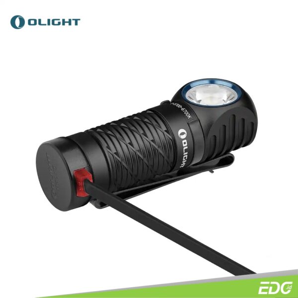 Olight Perun 2 Mini Black NW 1100lm Headlamp Multifungsi Senter Kepala Olight Perun 2 mini Black NW (Neutral White 4000 – 5000K) is a high-lumen rechargeable right-angle flashlight that combines both white and red LED options. As an upgrade to the Perun Mini, it has 18% longer battery capacity, providing a maximum output of 1,100 lumens. Its new red light illumination function can be used to light your way without impairing you night vision or for emergency signaling. Equipped with a removable stainless steel pocket clip, it can be easily clipped to pockets, backpacks, and belts. This compact and portable light can also be used as a headlamp via the upgraded headband, meeting various lighting needs for home, outdoors, work, and much more.