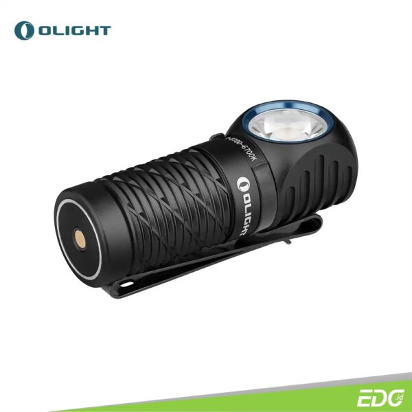Olight Perun 2 Mini Black CW 1100lm Headlamp Multifungsi Senter Kepala Olight Perun 2 mini Black CW (Cool White 5700 – 6700K) is a high-lumen rechargeable right-angle flashlight that combines both white and red LED options. As an upgrade to the Perun Mini, it has 18% longer battery capacity, providing a maximum output of 1,100 lumens. Its new red light illumination function can be used to light your way without impairing you night vision or for emergency signaling. Equipped with a removable stainless steel pocket clip, it can be easily clipped to pockets, backpacks, and belts. This compact and portable light can also be used as a headlamp via the upgraded headband, meeting various lighting needs for home, outdoors, work, and much more.