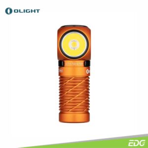 Olight Perun 2 Mini Orange CW 1100lm Headlamp Multifungsi Senter Kepala Olight Perun 2 mini Orange CW (Cool White 5700 – 6700K) is a high-lumen rechargeable right-angle flashlight that combines both white and red LED options. As an upgrade to the Perun Mini, it has 18% longer battery capacity, providing a maximum output of 1,100 lumens. Its new red light illumination function can be used to light your way without impairing you night vision or for emergency signaling. Equipped with a removable stainless steel pocket clip, it can be easily clipped to pockets, backpacks, and belts. This compact and portable light can also be used as a headlamp via the upgraded headband, meeting various lighting needs for home, outdoors, work, and much more.