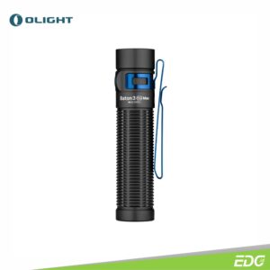 Olight Baton 3 Pro Max Black NW 2500lm Rechargeable Flashlight Senter LED Olight Baton 3 Pro Max Black NW (Neutral White 4000 – 5200K) is a compact but powerful EDC flashlight that delivers up to 2,500 lumens, ensuring you have enough light for any occasion. The optical system has been optimized, allowing the hidden proximity sensor to still protect you from potential risks of lens obstruction or accidental activation, while solving the problem of hypersensitivity. Users can disable the sensor temporarily or permanently and reenable it as desired. It also features a new way to check battery level: just quickly shake the flashlight to activate its battery indicator. The battery level is clearly shown with this simple shake and without needing to turn on the flashlight. Easily charge its included 5000mAh battery with Olight’ s signature magnetic charging cable and it will run up to 60 days. The included L-shape stand is used to store the flashlight conveniently.