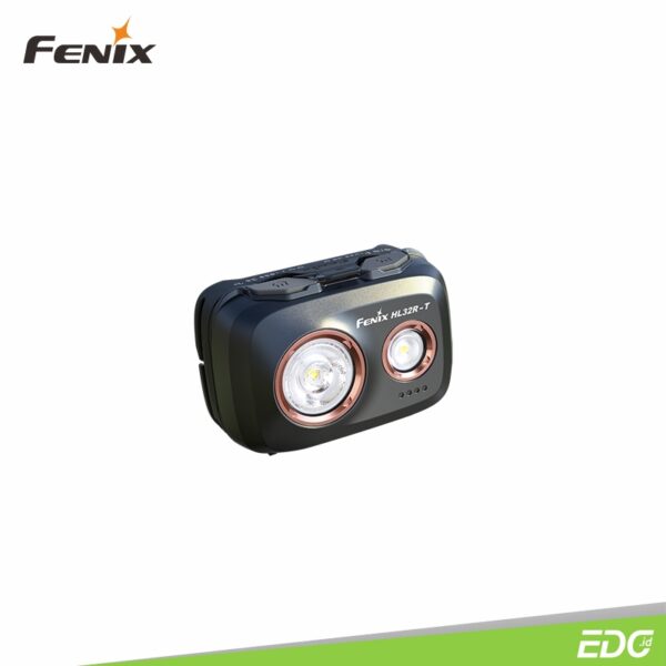Fenix HL32R-T Black 800lm 132m Trail Running Rechargeable Headlamp Senter Kepala LED Fenix ​​HL32R-T adalah senter kepala trail running rechargeable yang berperforma tinggi dan ringan. Dilengkapi dengan baterai pack rechargeable Fenix ARB-LP1900 dan juga kompatibel dengan baterai 3 × AAA alkaline (tidak termasuk). Fenix ​​HL32R-T memancarkan output maksimal 800 lumens dan memiliki waktu kerja maksimal yang mengesankan hingga 150 jam. Pencahayaan spotlight dan floodlight yang dikontrol secara terpisah oleh dua sakelar, jarak pancaran cahaya hingga 132 meter, perlindungan berperingkat IP66, dan bodi dari bahan magnesium yang ringan, semuanya menjadikan Fenix ​​HL32R-T pilihan sangat tepat untuk berbagai jenis aktivitas luar ruangan seperti lari lintas alam / trail running, mendaki gunung, dan trekking.