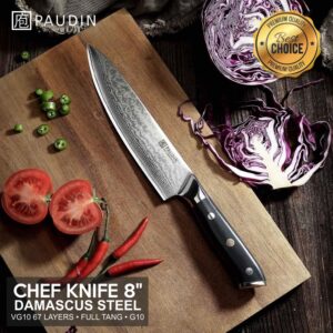 edc.id pisau dapur paudin C1 kitchen chef knife 67 layers VG10 Damascus steel
