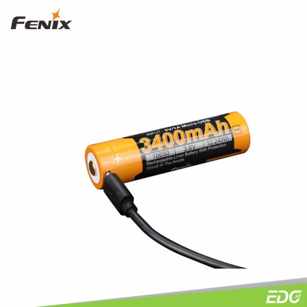 Fenix ARB-L18-3400U Battery 18650 Lithium Ion 3400 mAh USB Rechargeable - Image 3