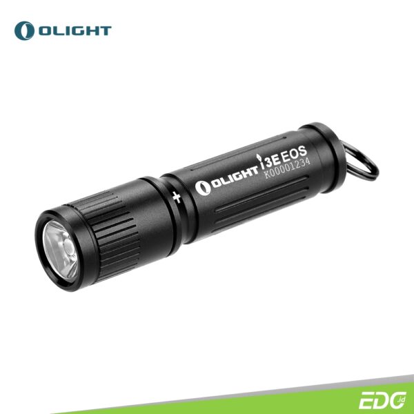 OLIGHT I3E EOS Philips LUXEON TX 90lm Flashlight Senter LED Black Olight I3E EOS Black adalah senter berukuran kompak dengan maksimum output 90 lumens, hanya menggunakan 1 buah baterai AAA. Senter ini menggunakan Philips LUXEON TX LED dan lensa PMMA TIR yang memfokuskan cahaya dapat menjangkau hingga 44 meter. Olight I3E memiliki ukuran compact mudah disimpan di dalam saku atau tas, dan gantungan kunci. Olight I3E EOS adalah pilihan yang sempurna untuk lampu kecil, terang, dan harga terjangkau, untuk dibawa kemana saja.