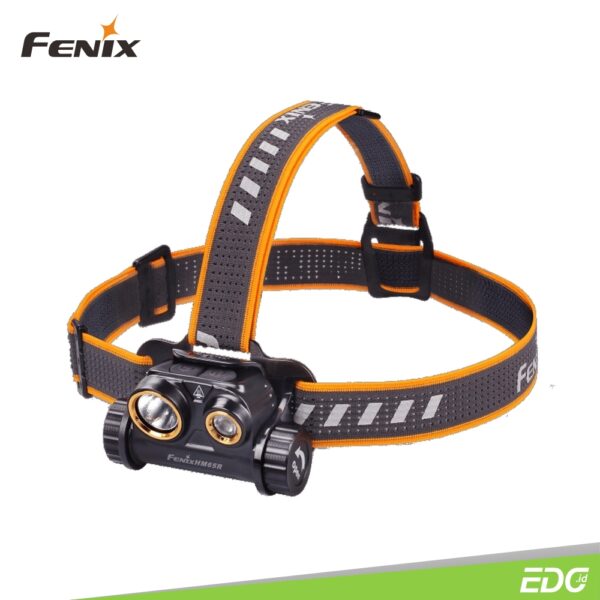 Fenix HM65R 1400lm Senter Kepala Fenix ​​HM65R adalah senter kepala dengan perlindungan berperingkat IP68 yang cocok untuk pencahayaan jarak dekat dan jarak jauh. Menggunakan LED cool white dan neutral white yang dapat menghasilkan output maksimal 1400 lumens, jarak sinar maksimum hingga 163 meter, dan runtime maksimum 300 jam. Dual switch yang dapat dikendalikan secara terpisah, spotlight dengan maksimum output 1000 lumens, floodlight maks 400 lumens. Didukung oleh baterai Li-ion 18650 tunggal yang dapat diisi ulang, atau dapat menggunakan juga 2 baterai Lithium CR123A. Untuk pengisian daya melalui port USB Type-C. Fenix HM65R adalah pilihan yang tepat untuk aktivitas luar ruangan yang lama dan intensitas tinggi.