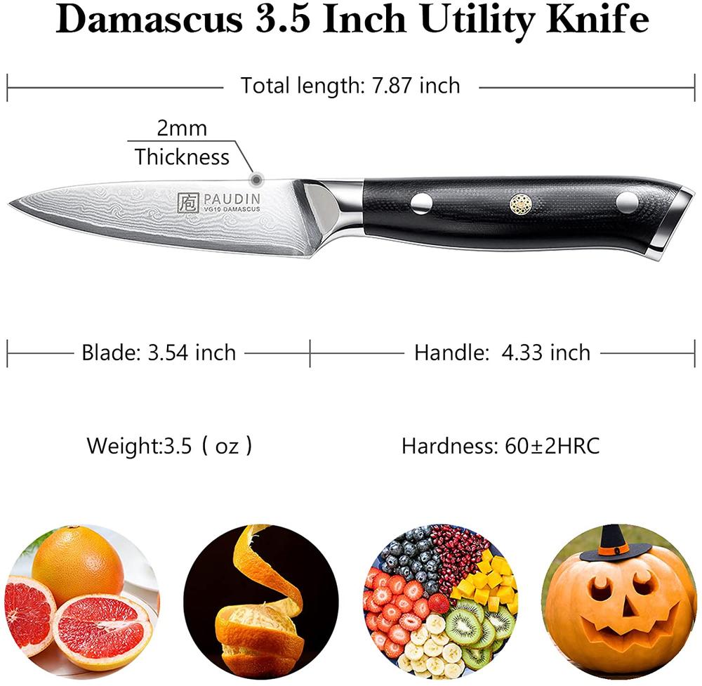 edc.id pisau dapur paudin C7 kitchen paring knife 67 layers VG10 Damascus steel