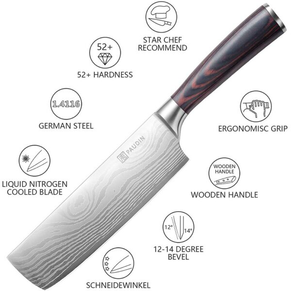 edc.id pisau dapur paudin n6 kitchen cleaver knife