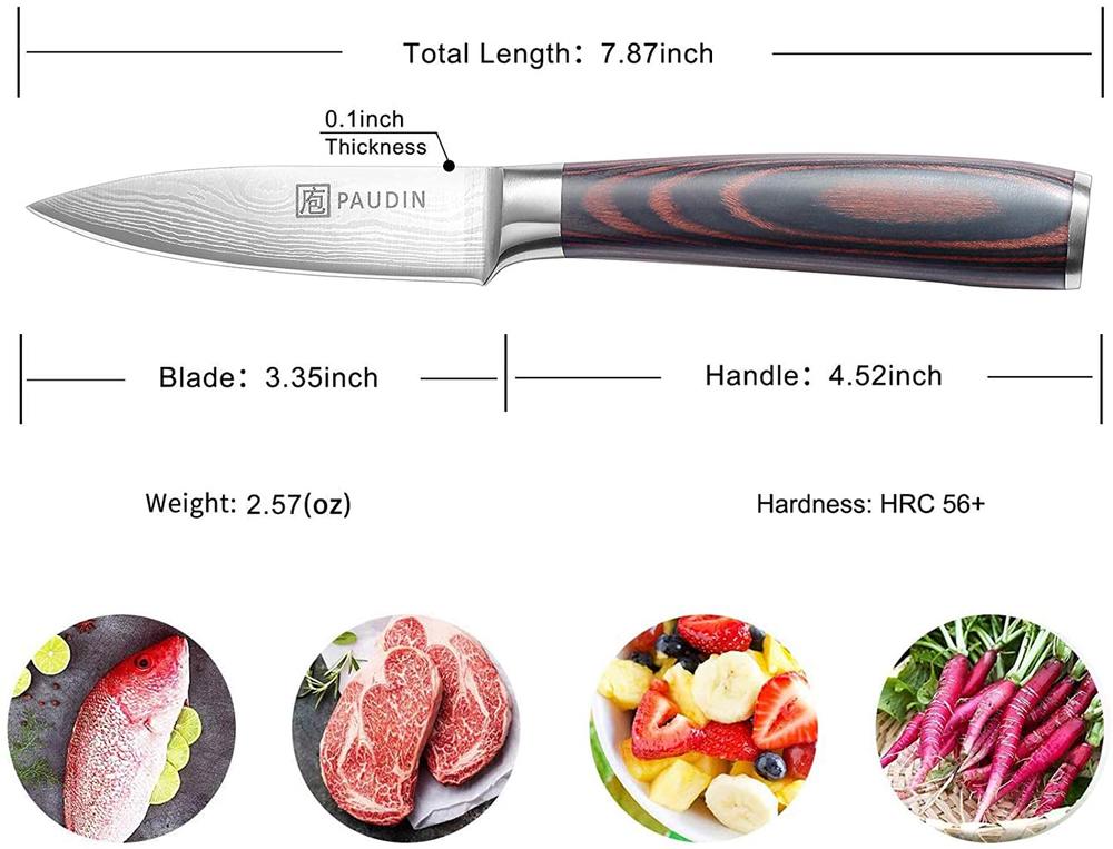 edc.id pisau dapur paudin N8 kitchen paring knife