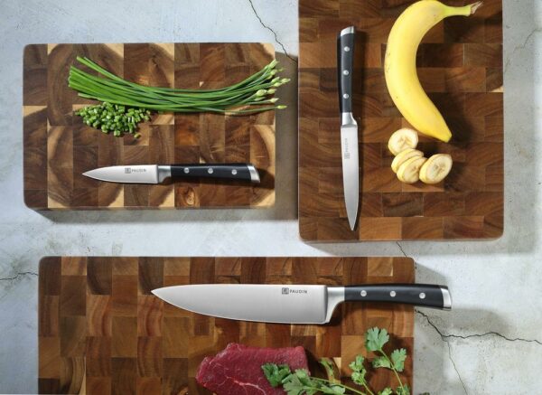 edc.id pisau dapur paudin kitchen knife 5 in 1 knife block set