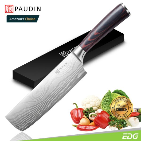 edc.id pisau dapur paudin n6 kitchen cleaver knife