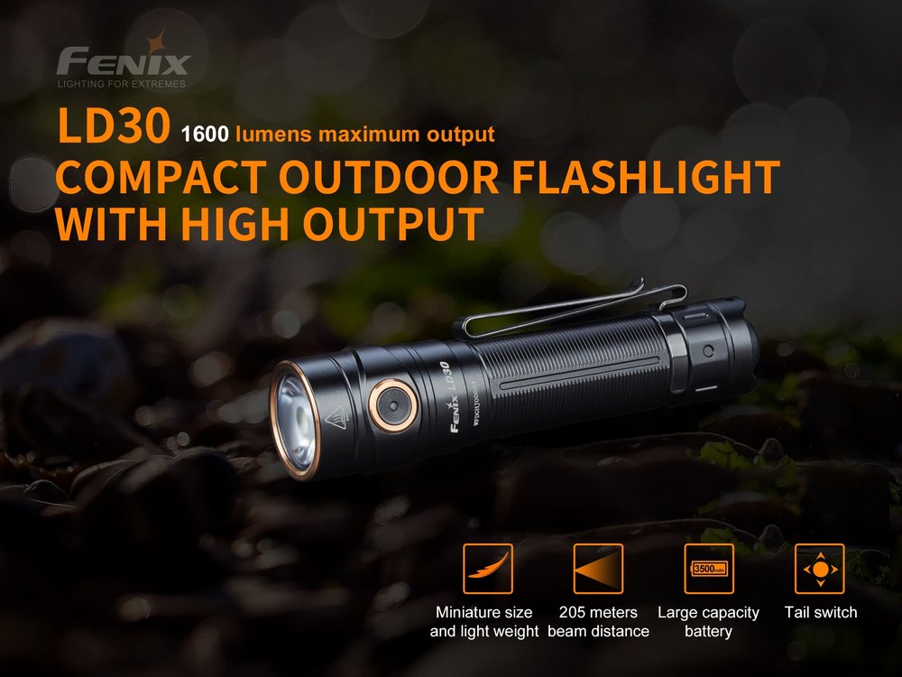 fenixlight.id Fenix ld30 with battery 