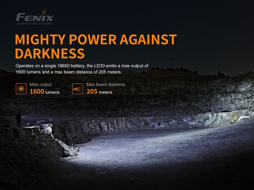 fenixlight.id Fenix ld30 with battery 