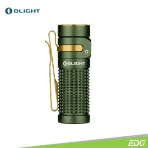 Olight Baton 4 OD Green 1300lm 170m Rechargeable Flashlight Senter Mini LED Olight Baton 4 is the upgraded version of Olight's popular Baton 3. Equipped with a high-performance LED and TIR lens for a soft and balanced beam, this extremely compact light delivers an incredible maximum beam of 1,300 lumens, reaching up to 170 meters.The flashlight features a laser micro-perforated indicator that intuitively shows the remaining brightness and battery life. It is powered by a customized rechargeable 650mAh lithium-ion battery and can last up to 30 days in Moonlight mode. The upgraded anti-slip texture looks exquisite and enhances grip. The Baton 4 is the ultimate pocket light in terms of performance and convenience.