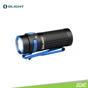 Olight Baton 4 Premium Edition Black 1300lm Rechargeable Flashlight Senter Mini LED Olight Baton 4 Premium Edition includes the Baton 4 and a customized charging case. The Baton 4 is an upgraded version of the Baton 3. It features a high-performance LED and TIR lens, delivering an impressive maximum output of 1,300 lumens and a beam distance of 170 meters. The custom-designed charging case has a built-in 5000mAh 21700 battery, allowing you to fully charge the Baton 4 up to five times, providing up to 190 days of runtime for Baton 4. With enhanced performance and convenience, the Baton 4 Premium Edition is an ideal companion for all your lighting needs.