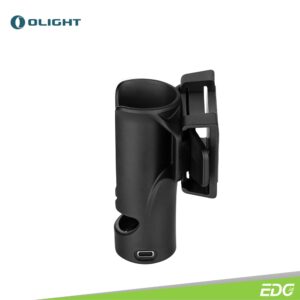 Olight Seeker 4 Pro Matte Black 4600lm 260m Rechargeable Flashlight Senter LED Olight Seeker 4 Pro cool white (5700K~7000K) features an incredible max output of 4,600 lumens and a 260-meter beam distance. This is a 400-lumen increase from the previous Seeker 3 Pro by implementing higher circuit efficiency, without compromising the runtime with its included 5,000mAh 21700 battery. The enlarged metal side switch offers improved rotational grip and a much smoother stepless dimming experience, allowing for easier operation even while wearing heavy gloves. The flashlight incorporates Laser Microperforation technology for the first time in the flashlight industry, creating small holes with a laser and resulting in a distinctive translucent dashboard display on metal. More importantly, this upgraded version comes with an industry-leading innovative holster that offers flashlight auto lock/unlock, charging, storage, and carrying options. When the flashlight is in the holster, it intelligently lowers the brightness to below 600 lumens, ensuring user safety.
