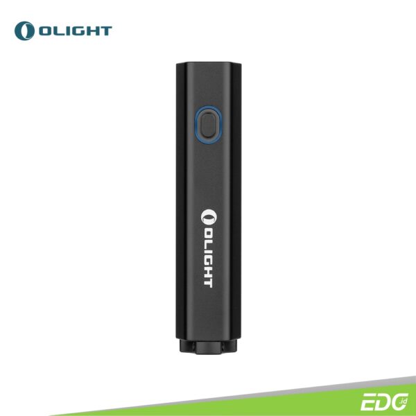 Olight Diffuse Black 700lm Flashlight Senter Mini LED Olight Diffuse is a sleek, compact, and lightweight EDC flashlight with a maximum output of 700 lumens. Its 6 different modes can satisfy most daily lighting needs. Due to its compact size, similar to that of a lipstick, Diffuse can easily be carried in a pocket for added convenience. With a unique pentagonal prism-shaped body, it fits well in the hand. Diffuse has its side switch wrapped around by a creative 3-colored power indicator, which shows the remaining power intuitively. Its wide working voltage range makes it compatible with all AA batteries. It is indeed an ideal option for an everyday-carry light.